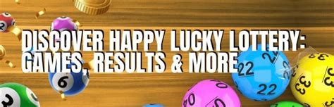 happy lucky lottery result